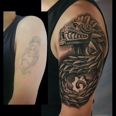 Read more about the article Illustrative armor and dragon Tattoo by Goethe Silva — Los Angeles, CA